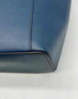 Michael Kors Navy Blue Saffiano Leather Shoulder Bag