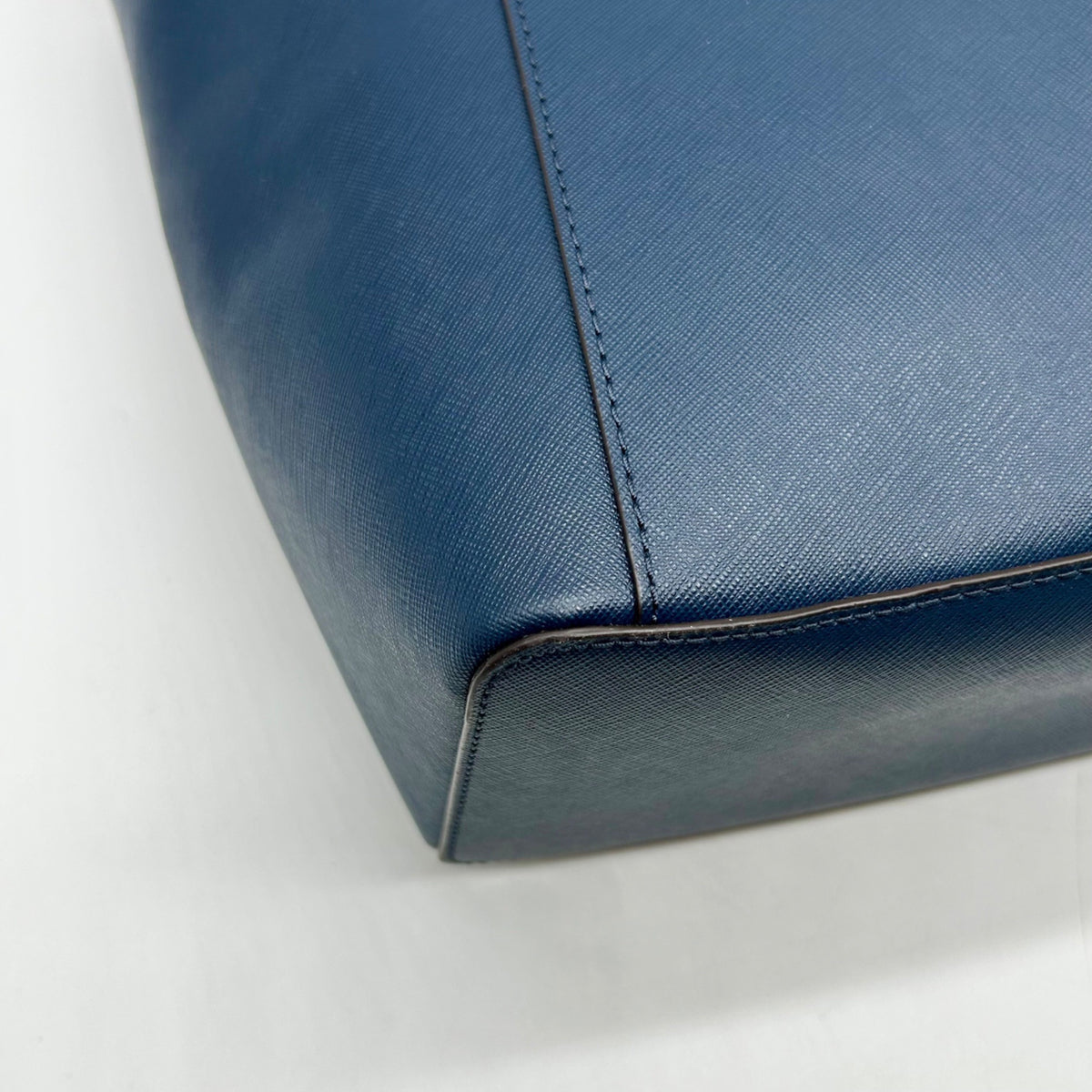 Michael Kors Navy Blue Saffiano Leather Shoulder Bag