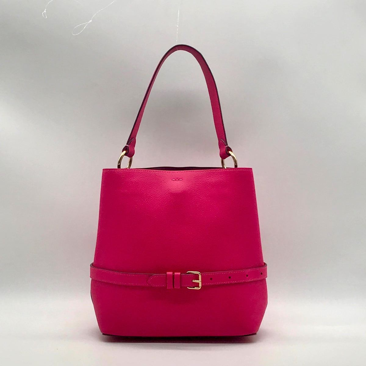 Coach Hot Pink Pebbled Leather Town Bucket Bag-91122