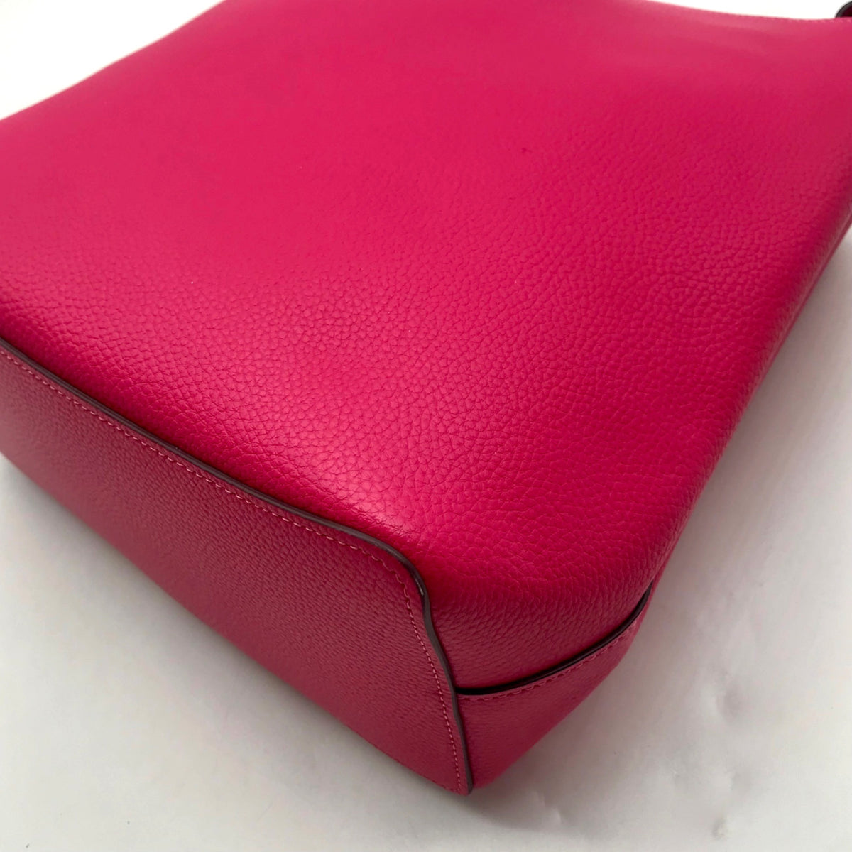 Coach Hot Pink Pebbled Leather Town Bucket Bag-91122