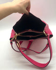 Coach Hot Pink Pebbled Leather Town Bucket Bag-91122