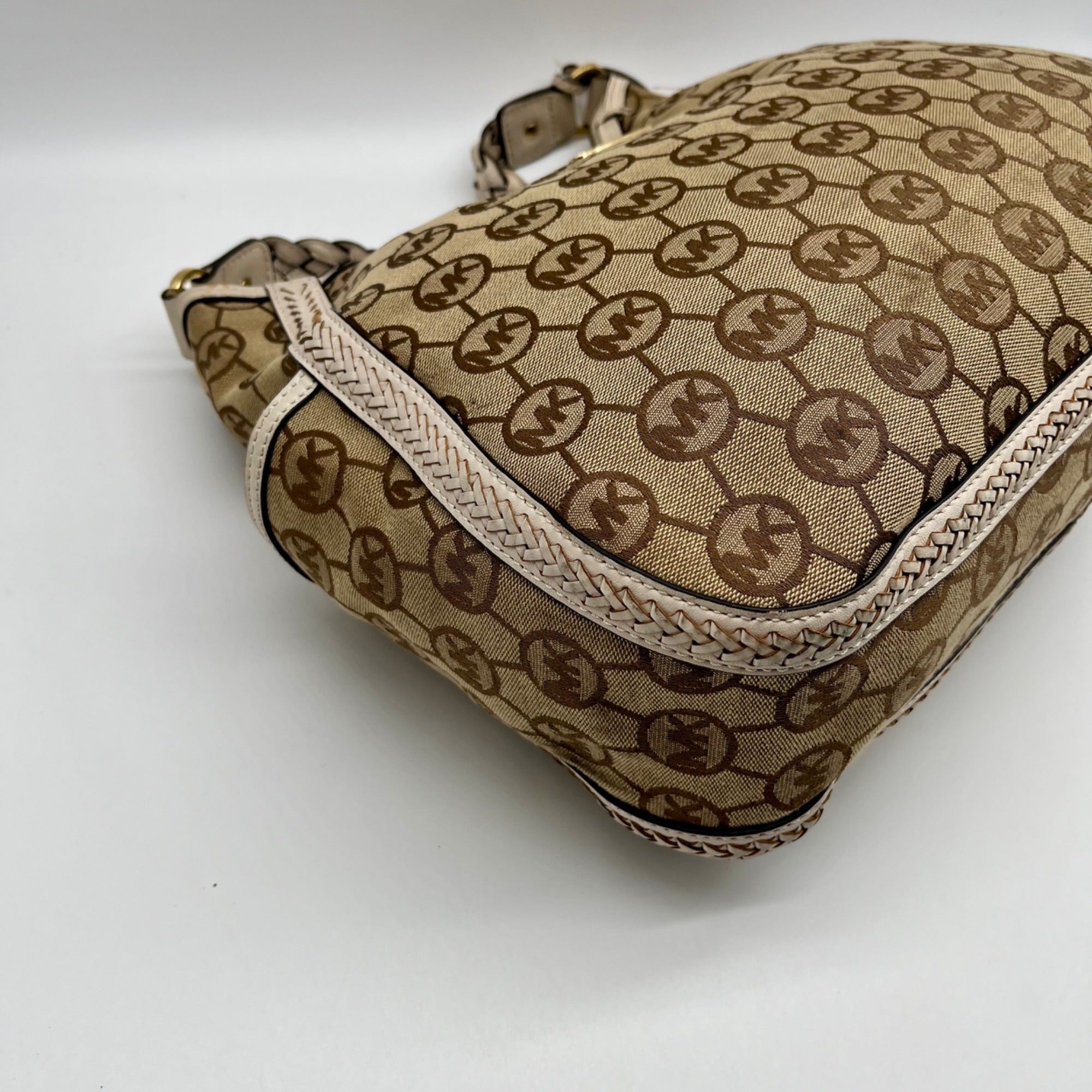 Michael Kors Signature Canvas Monogram Shoulder Bag