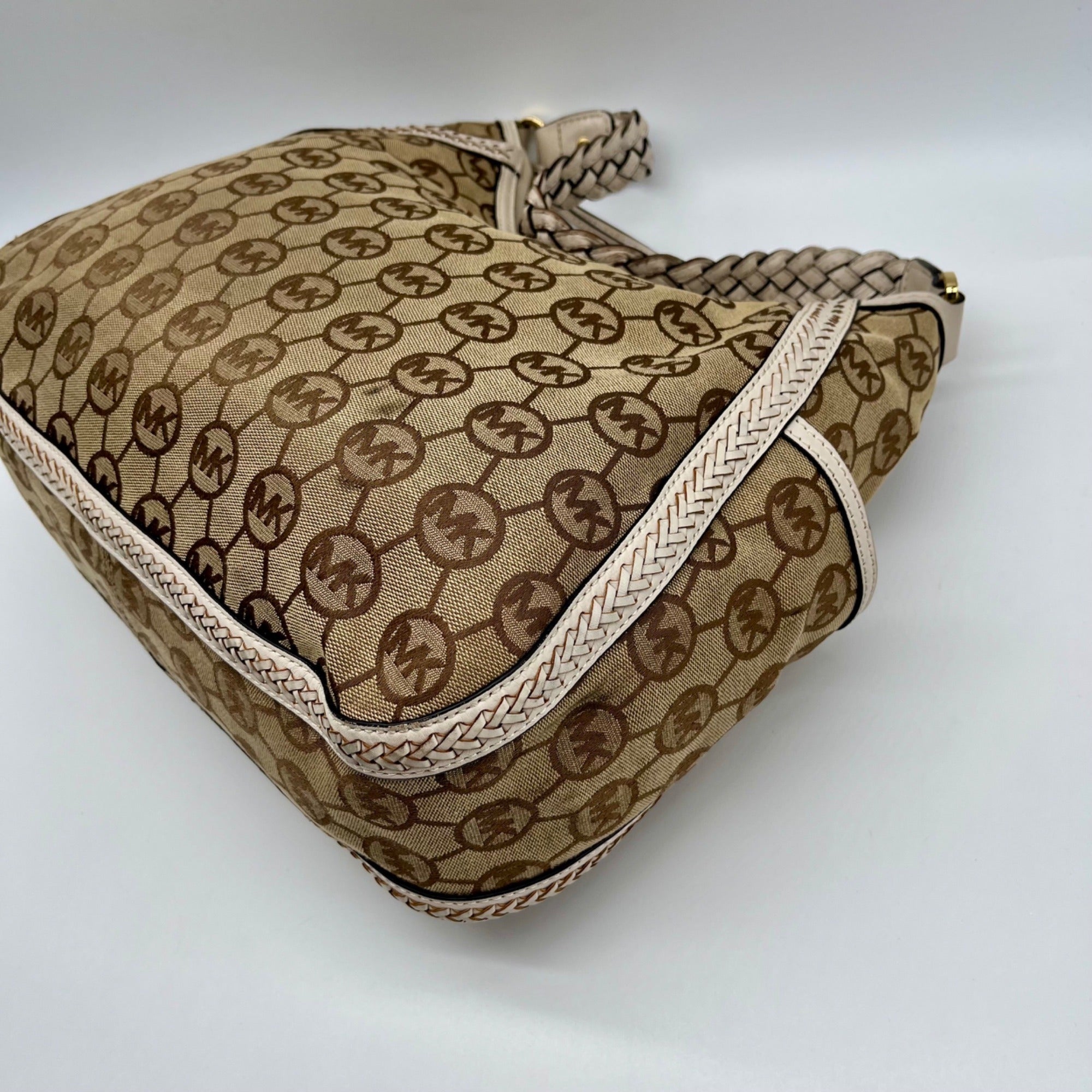 Michael Kors Signature Canvas Monogram Shoulder Bag