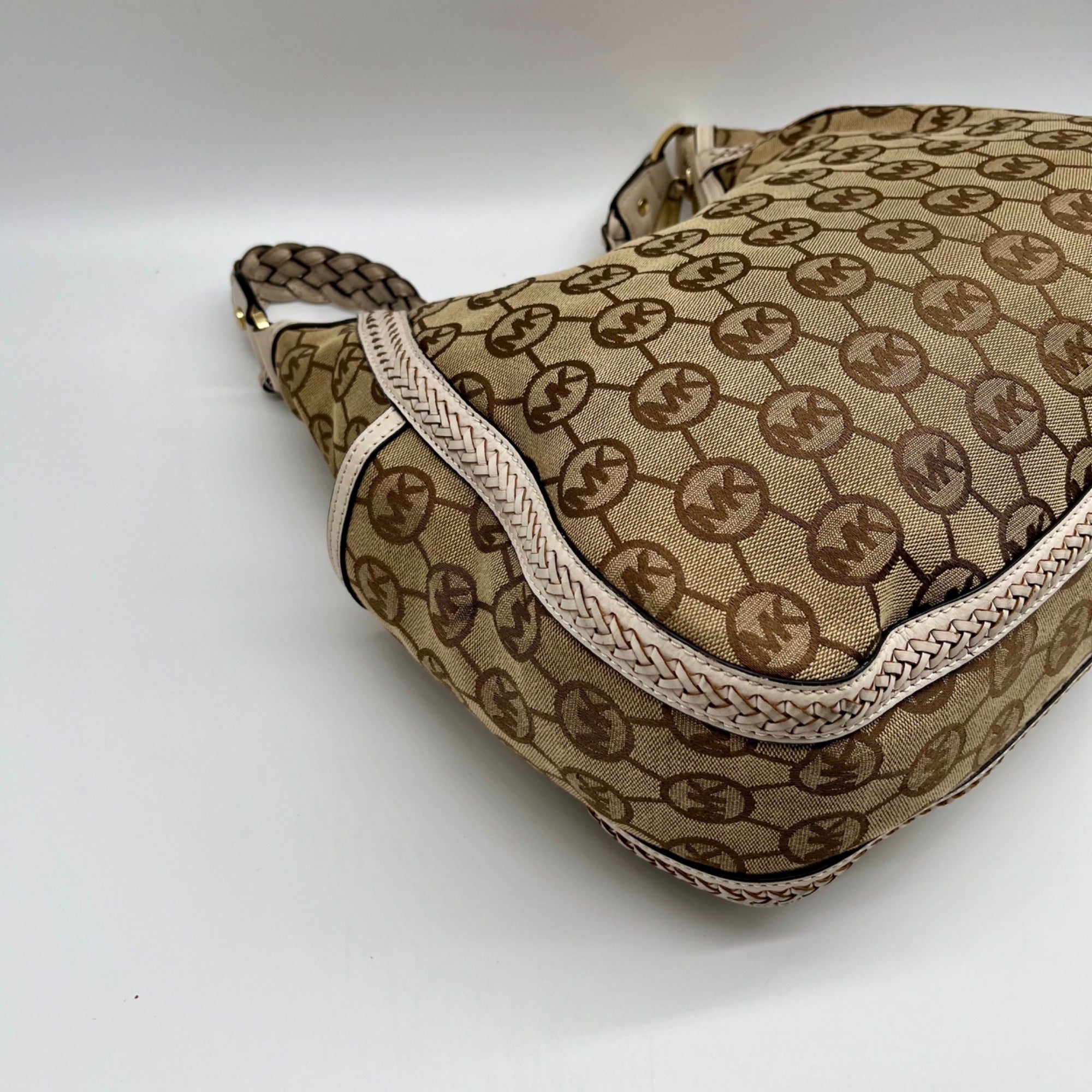 Michael Kors Signature Canvas Monogram Shoulder Bag