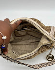 Michael Kors Signature Canvas Monogram Shoulder Bag
