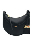 DKNY Black Crescent Barbara Crossbody Bag