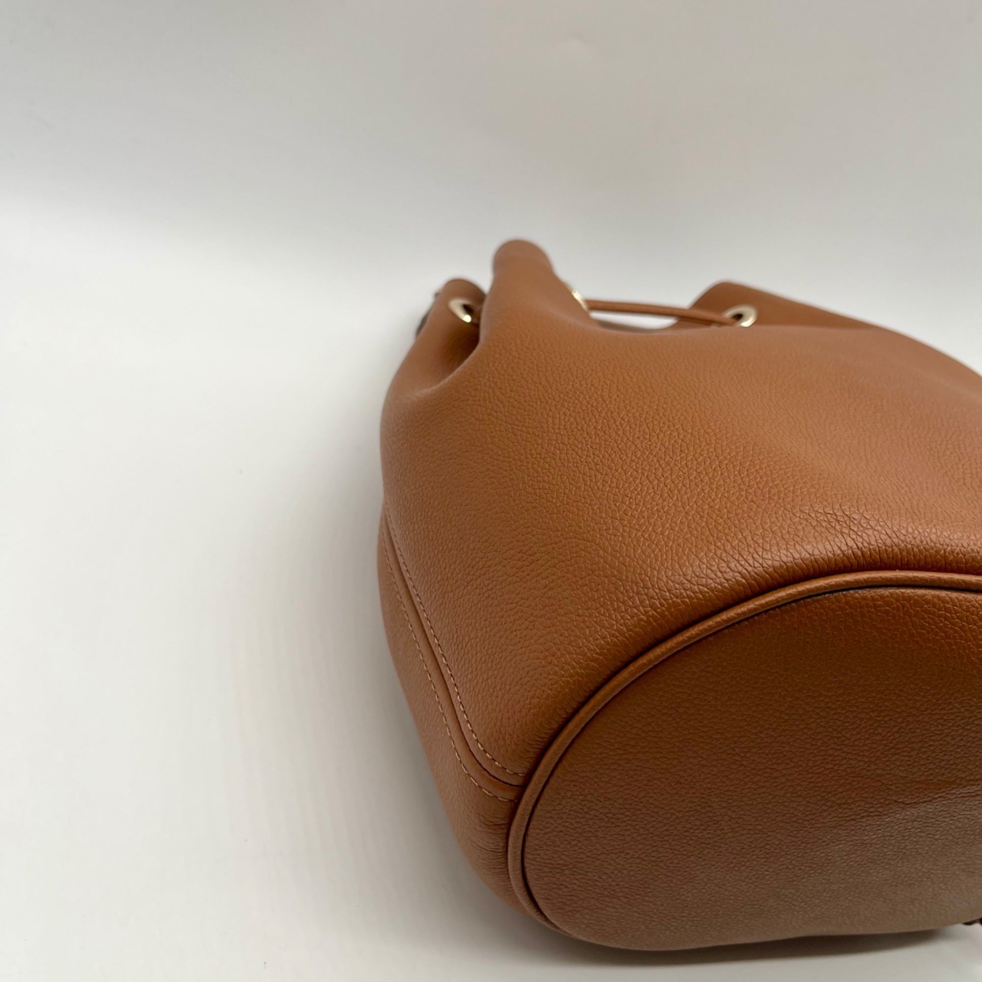 Kate Spade Brown Pebbled Leather Rosie Bucket Bag