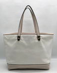 Kate Spade White Pebbled Leather Taren Oliver Street Tote Bag