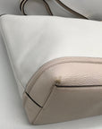 Kate Spade White Pebbled Leather Taren Oliver Street Tote Bag