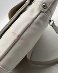 Giani Bernini White Nappa Leather Venice Crossbody Bag