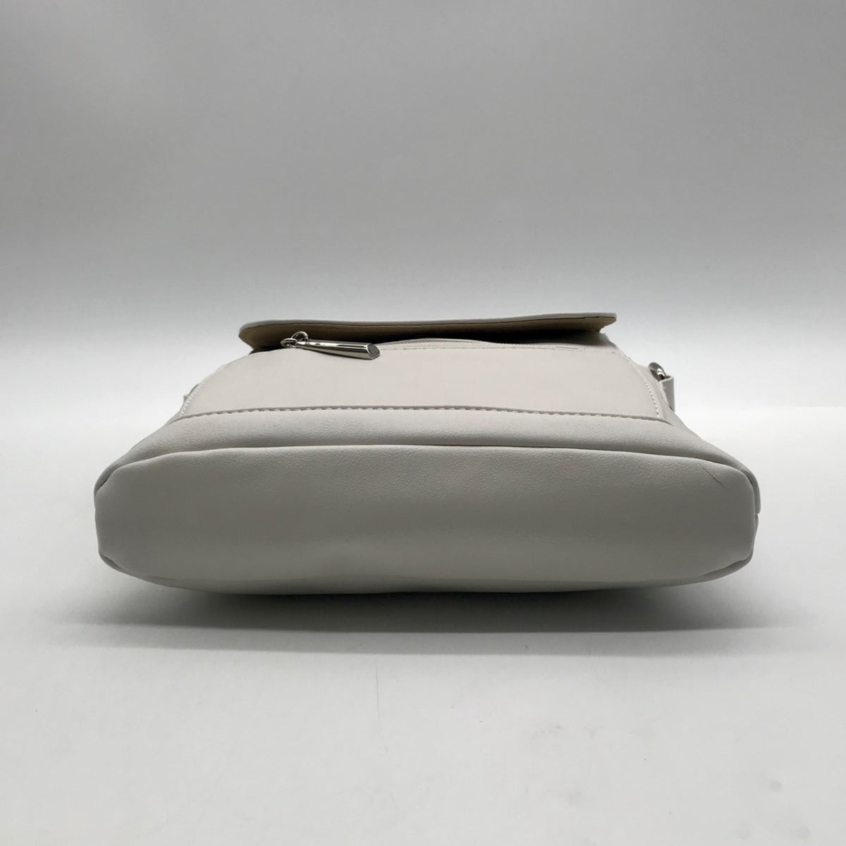 Giani Bernini White Nappa Leather Venice Crossbody Bag