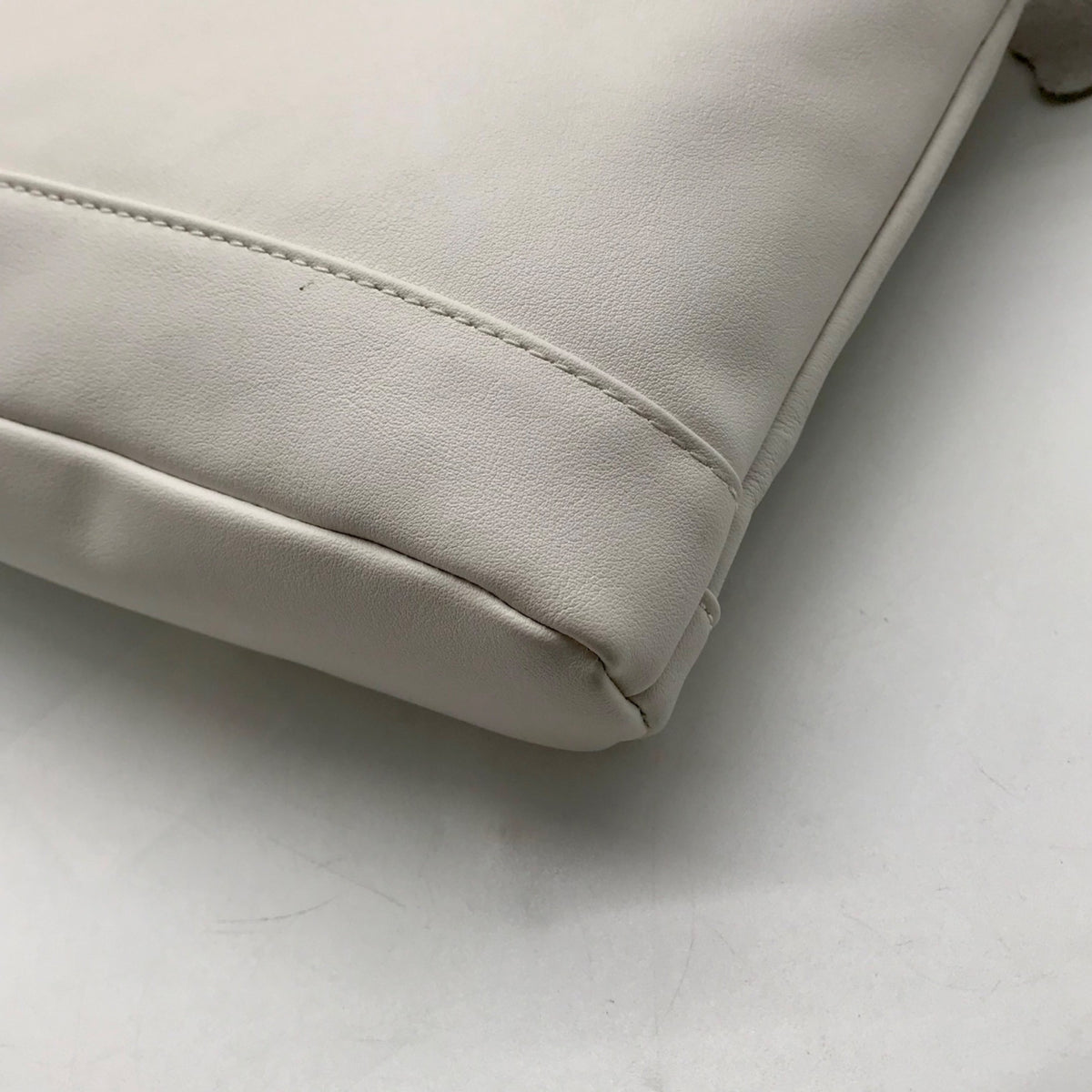Giani Bernini White Nappa Leather Venice Crossbody Bag