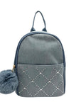 Like Dreams Light Denim Kingston Rhinestone Backpack