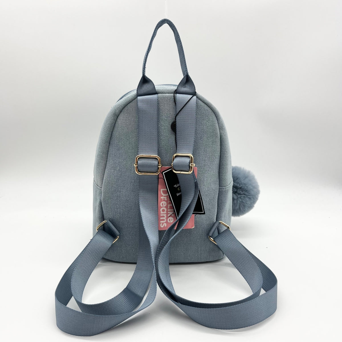 Like Dreams Light Denim Kingston Rhinestone Backpack