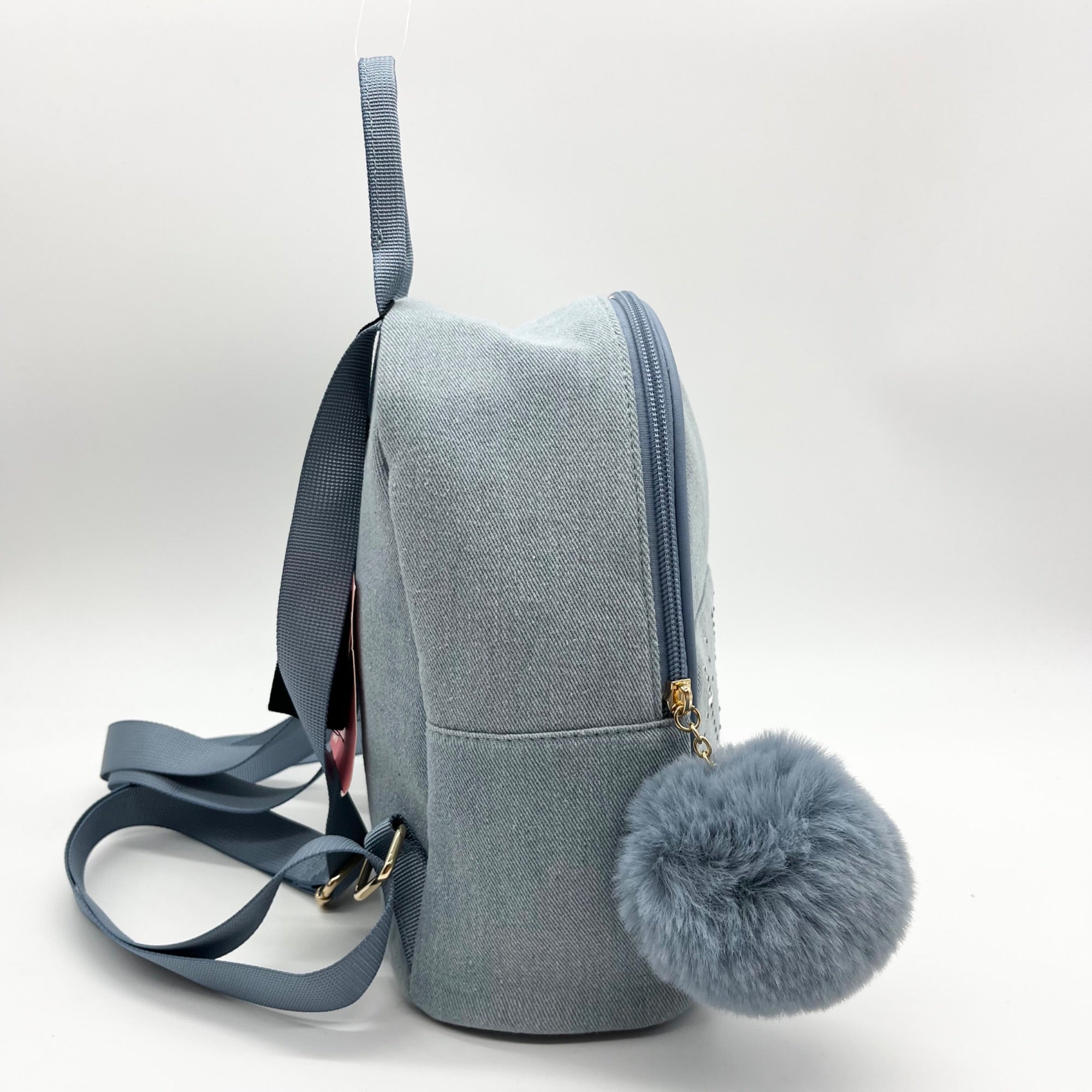 Like Dreams Light Denim Kingston Rhinestone Backpack