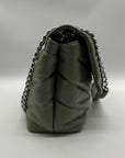 Rebecca Minkoff Green Quilted Leather Edie Maxi Shoulder Bag