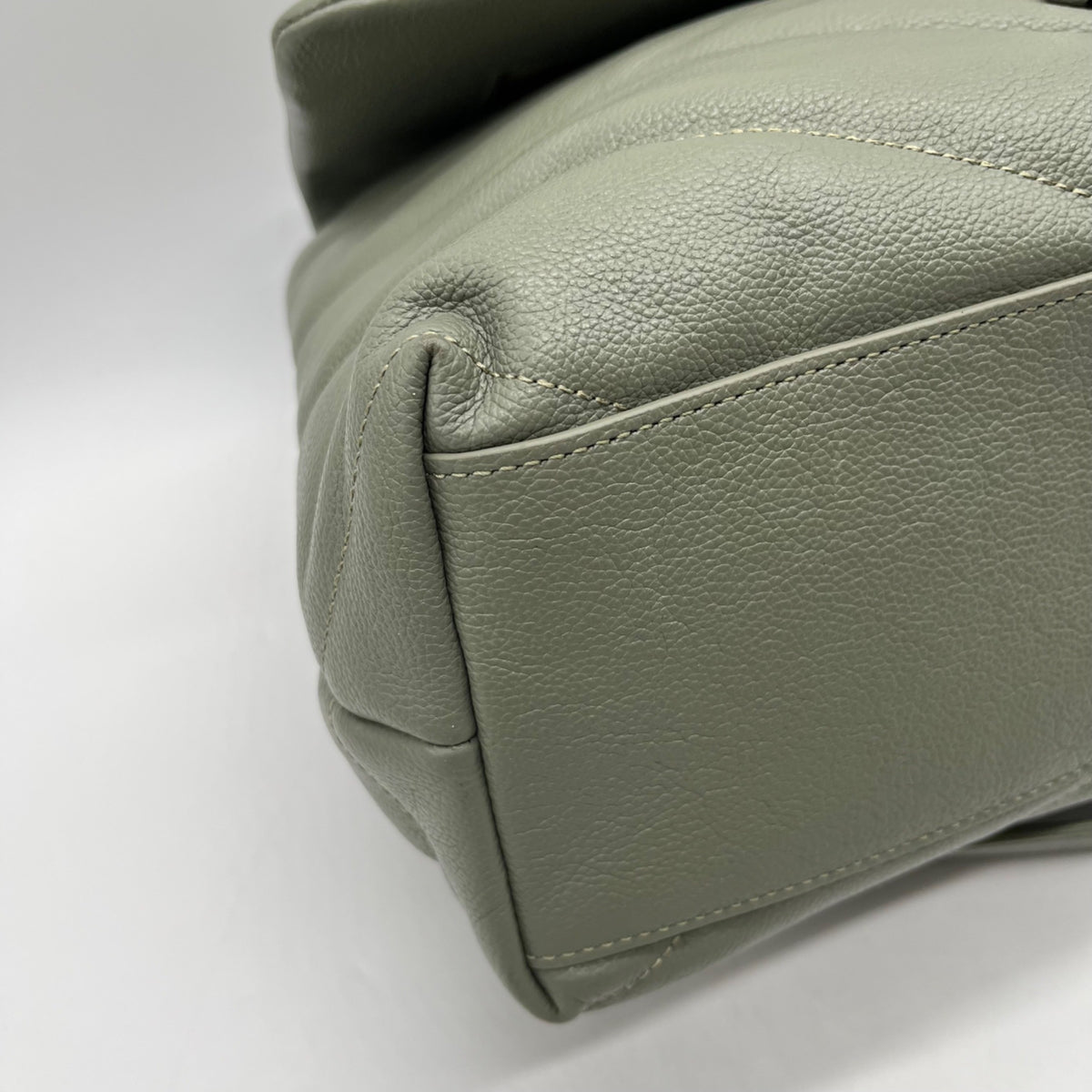 Rebecca Minkoff Green Quilted Leather Edie Maxi Shoulder Bag