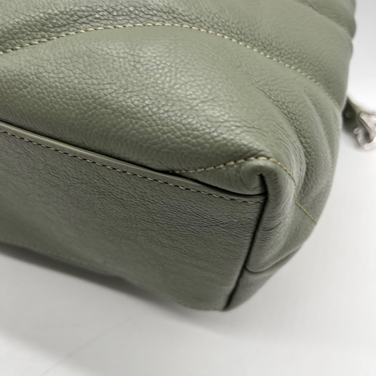 Rebecca Minkoff Green Quilted Leather Edie Maxi Shoulder Bag