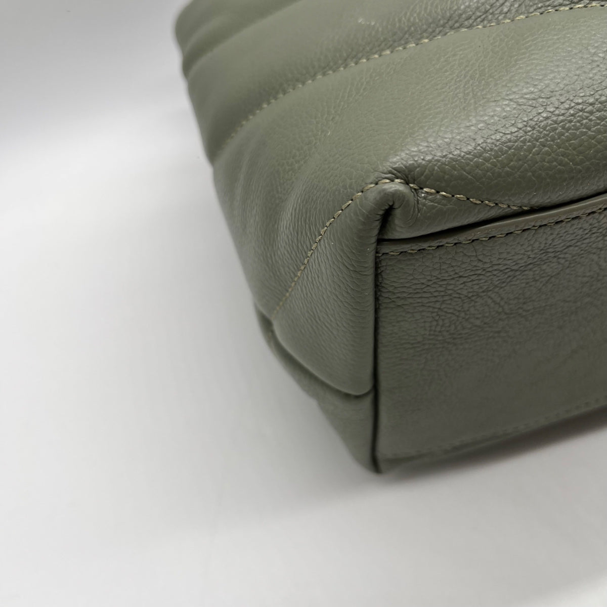 Rebecca Minkoff Green Quilted Leather Edie Maxi Shoulder Bag