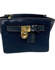 Michael Kors Blue Leather Hamilton Traveler Crossbody Bag