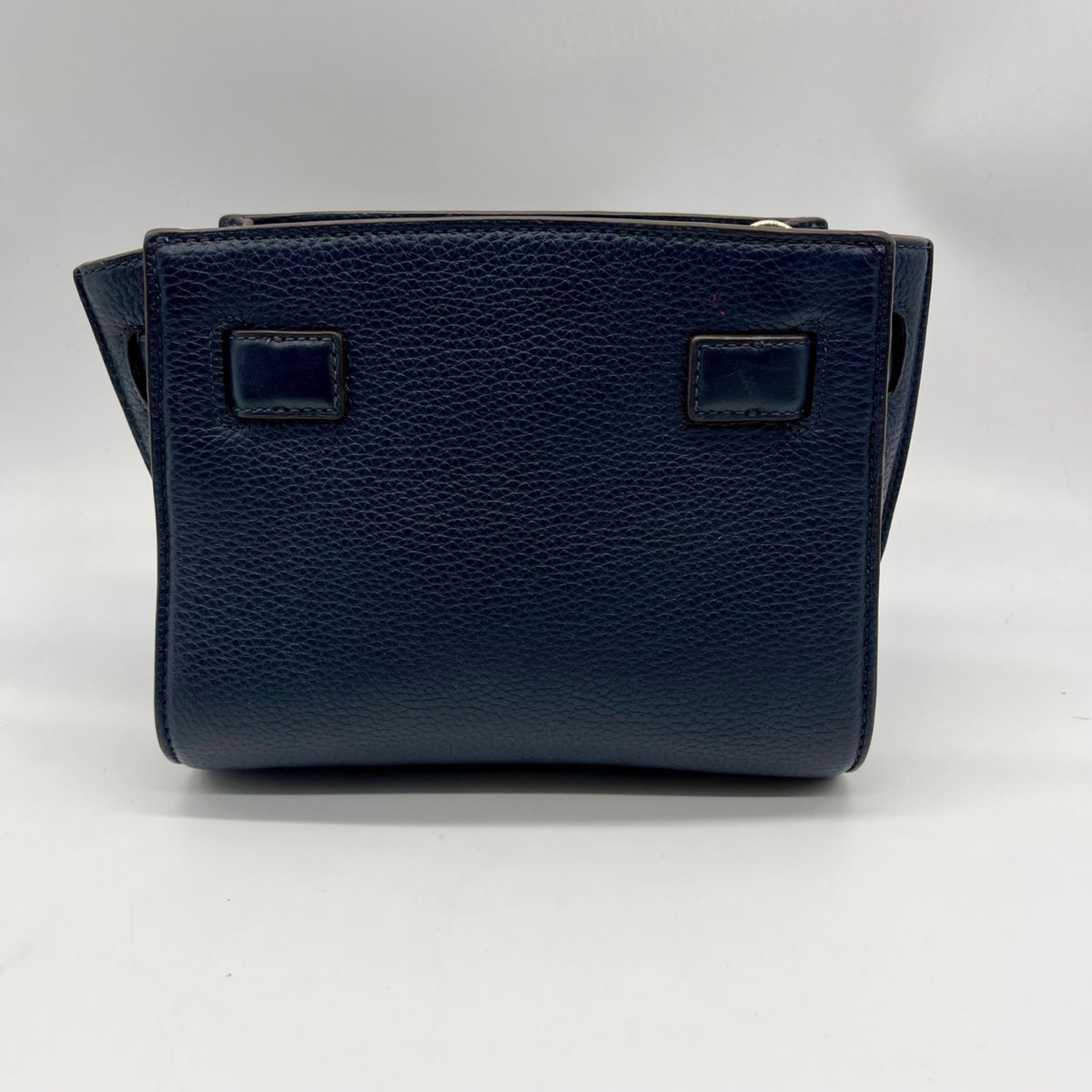 Michael Kors Blue Leather Hamilton Traveler Crossbody Bag