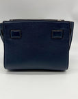 Michael Kors Blue Leather Hamilton Traveler Crossbody Bag