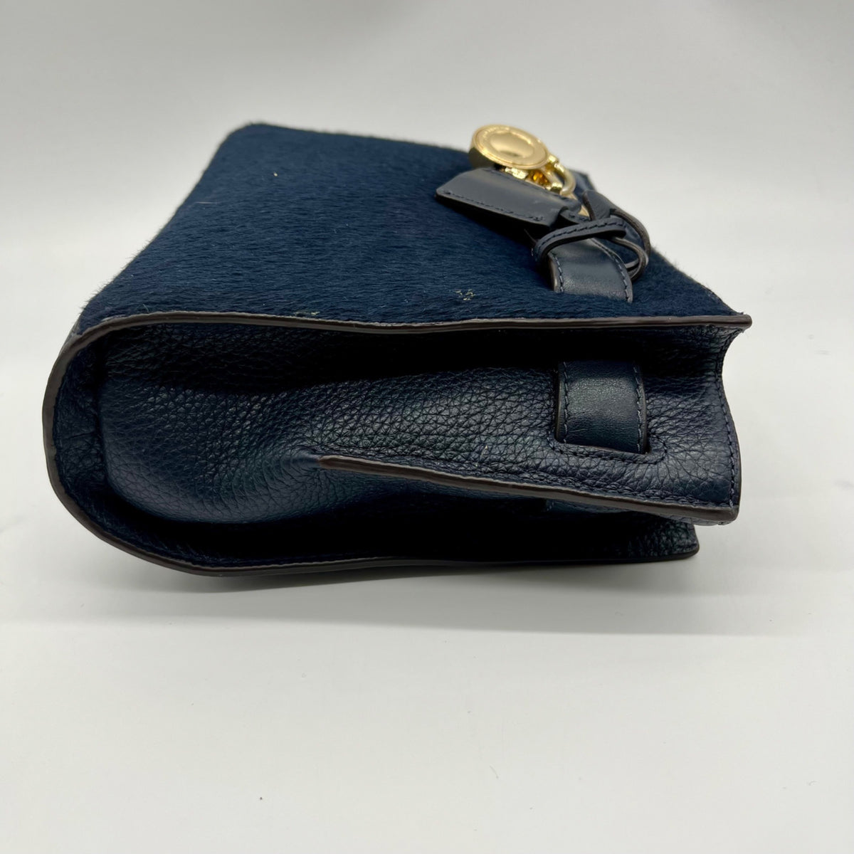 Michael Kors Blue Leather Hamilton Traveler Crossbody Bag