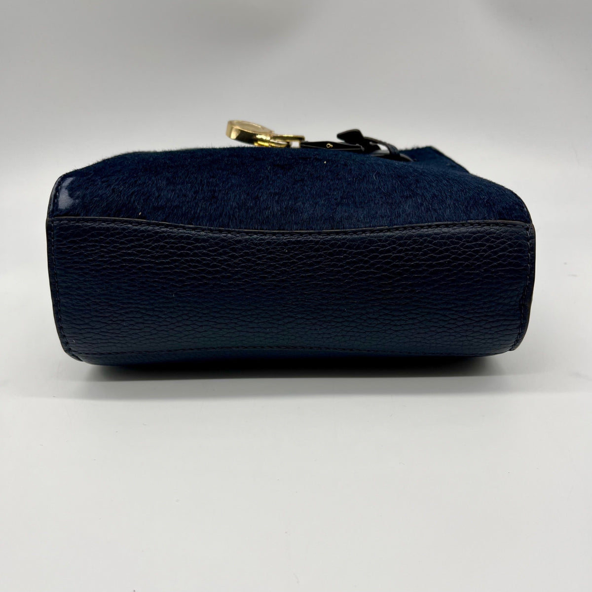 Michael Kors Blue Leather Hamilton Traveler Crossbody Bag