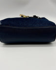 Michael Kors Blue Leather Hamilton Traveler Crossbody Bag