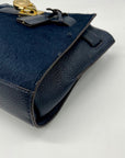 Michael Kors Blue Leather Hamilton Traveler Crossbody Bag