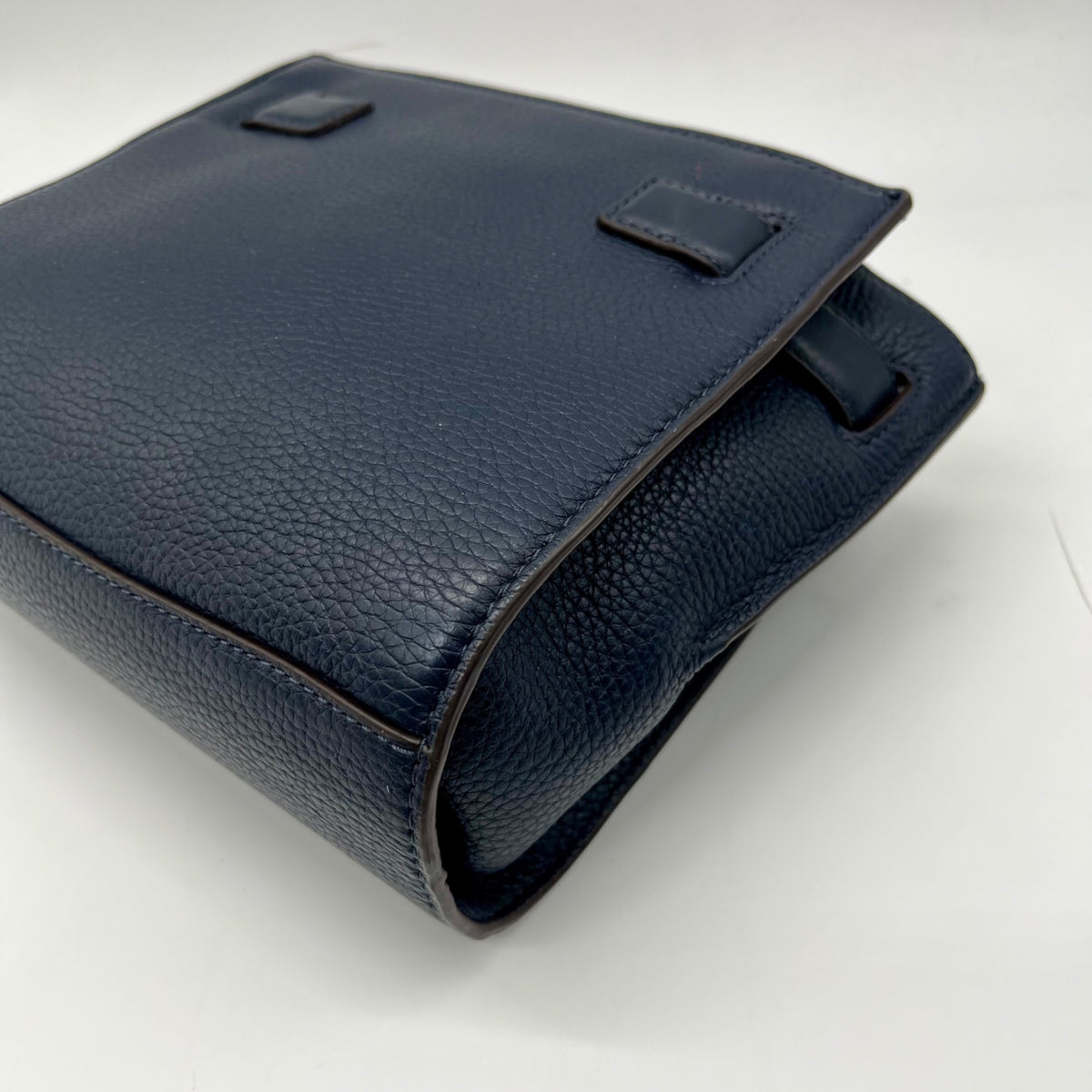Michael Kors Blue Leather Hamilton Traveler Crossbody Bag