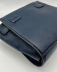 Michael Kors Blue Leather Hamilton Traveler Crossbody Bag