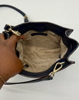 Michael Kors Blue Leather Hamilton Traveler Crossbody Bag