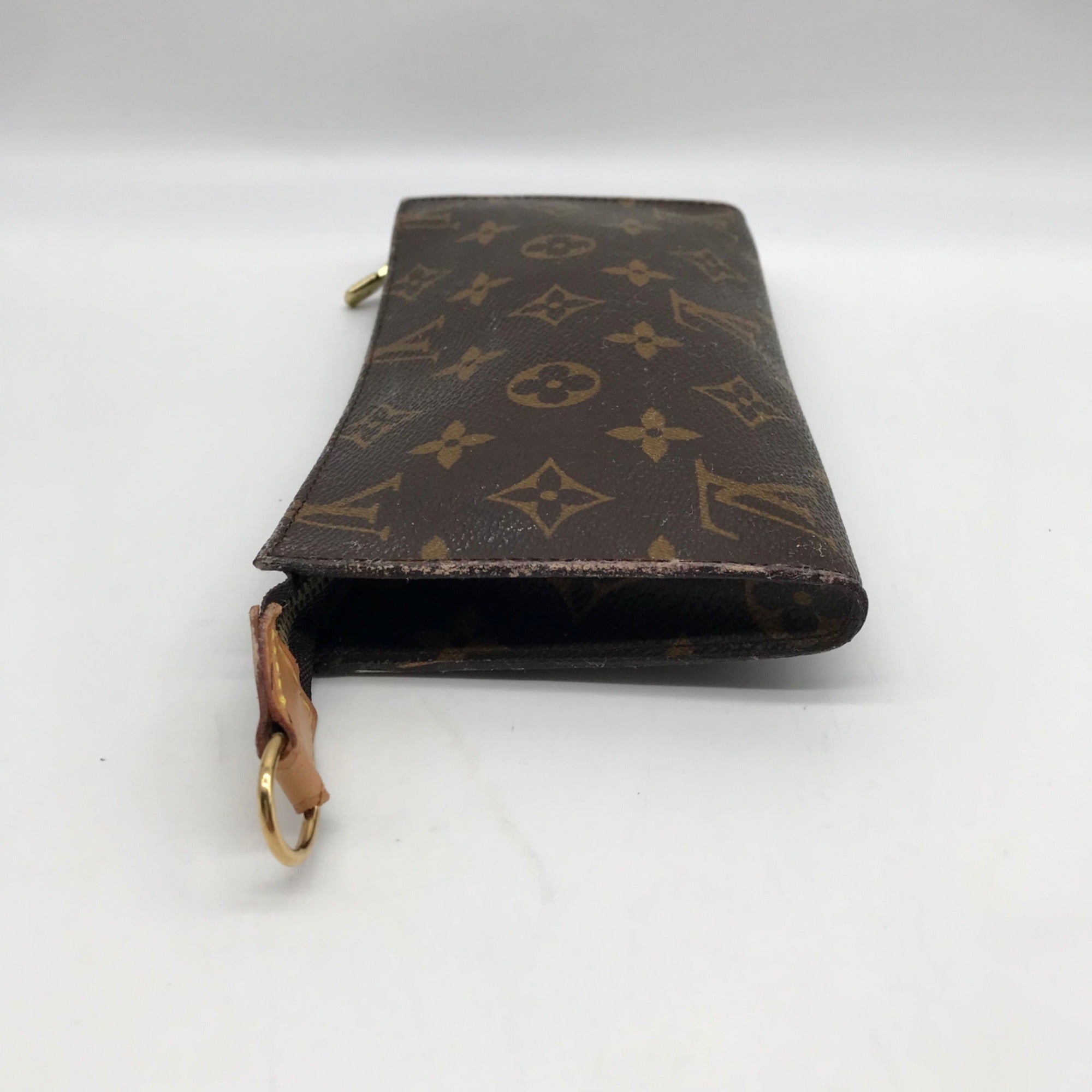 Louis Vuitton Brown Monogram Leather Pouch