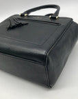 Kate Spade Black Small Pebbled Leather Allyn Satchel Bag