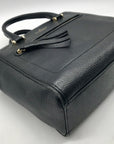 Kate Spade Black Small Pebbled Leather Allyn Satchel Bag
