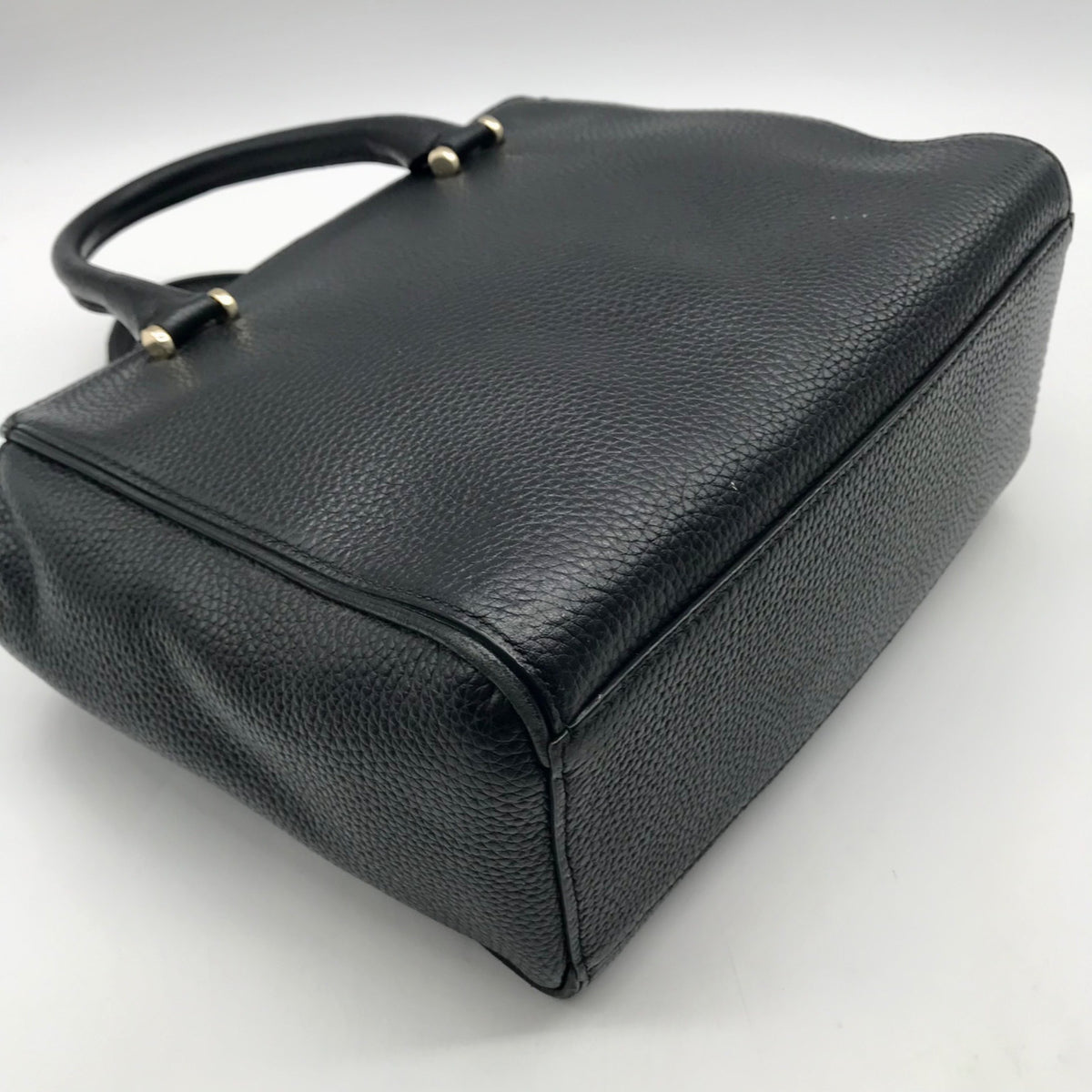 Kate Spade Black Small Pebbled Leather Allyn Satchel Bag
