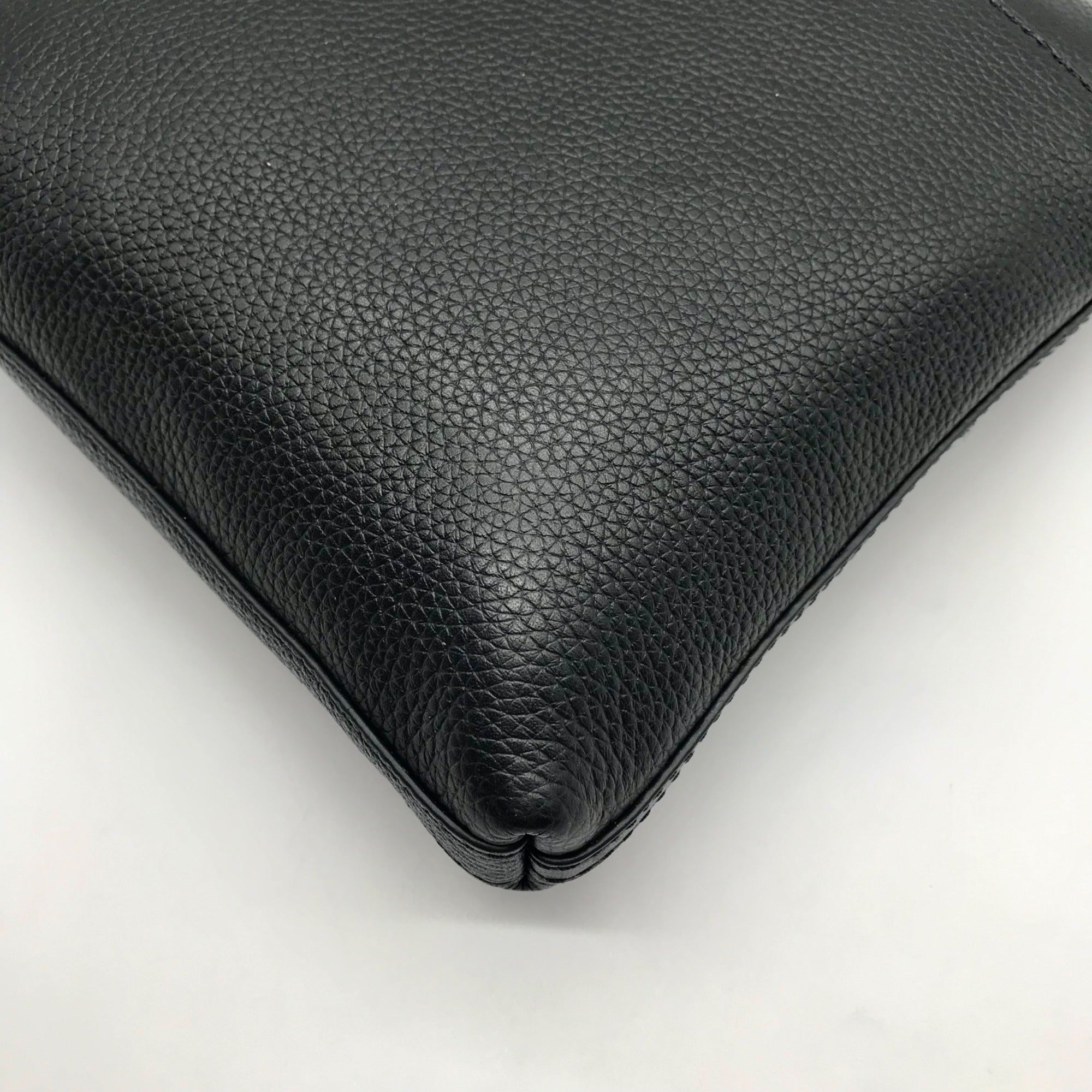 Michael Kors Black Flat Leather Crossbody Bag