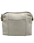 India Hicks Ivory Pebbled Leather Shift And Switch Crossbody Bag