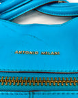 Antionio Melani Vibrant Turquoise Leather Shoulder Bag