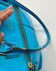 Antionio Melani Vibrant Turquoise Leather Shoulder Bag