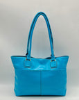 Antionio Melani Vibrant Turquoise Leather Shoulder Bag