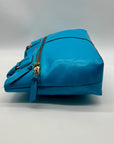 Antionio Melani Vibrant Turquoise Leather Shoulder Bag