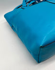 Antionio Melani Vibrant Turquoise Leather Shoulder Bag
