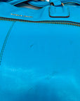 Antionio Melani Vibrant Turquoise Leather Shoulder Bag