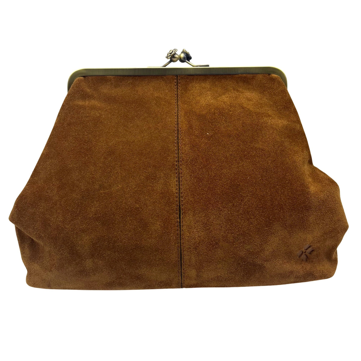 Patricia Nash Brown Suede Large Clutch