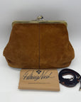 Patricia Nash Brown Suede Large Clutch