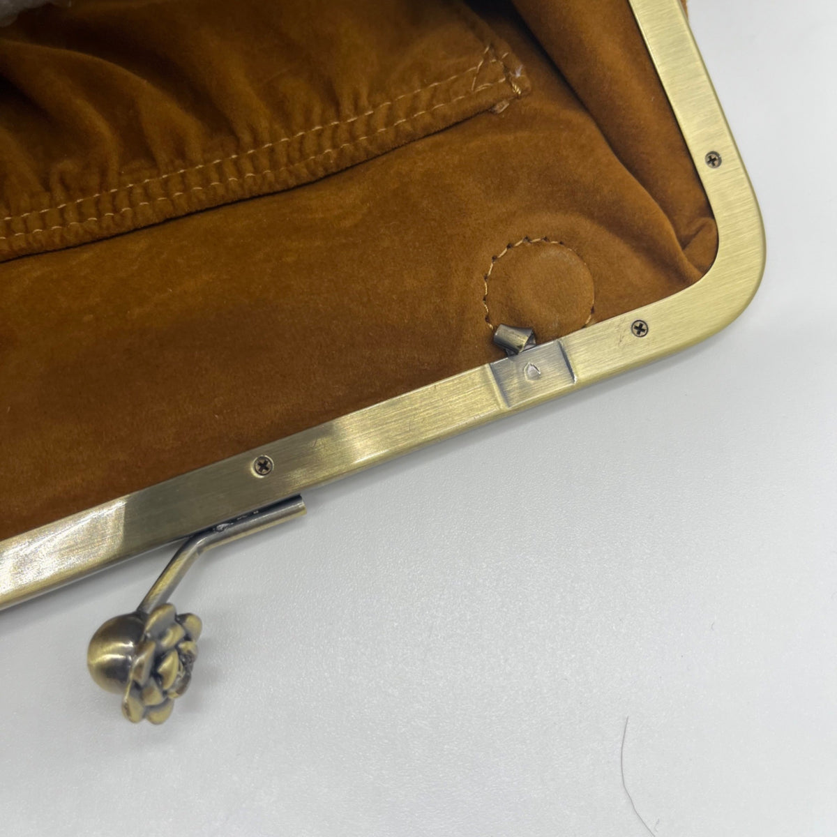 Patricia Nash Brown Suede Large Clutch