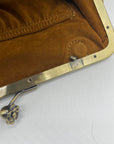 Patricia Nash Brown Suede Large Clutch