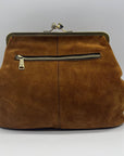 Patricia Nash Brown Suede Large Clutch